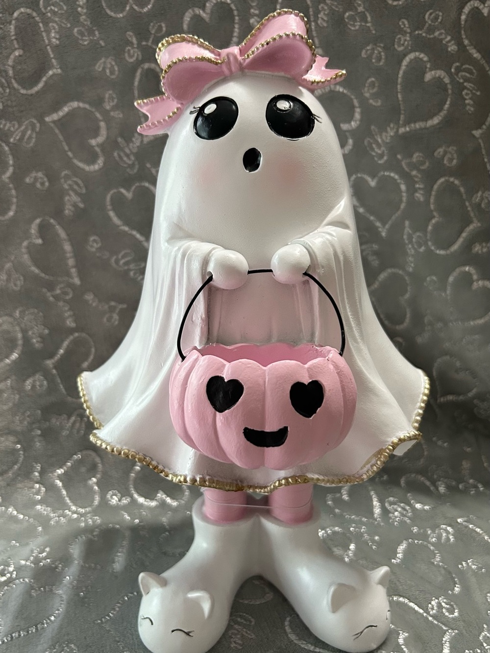 NEW Mystic Large Blush Kids Pink & White Ghost Costume Trick-or-Treat Accessory